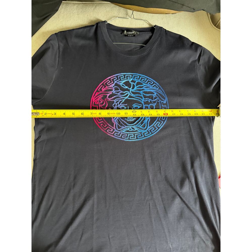 Versace Navy Medusa Gradient T-Shirt- US equivalent: Large - Picture 7 of 7